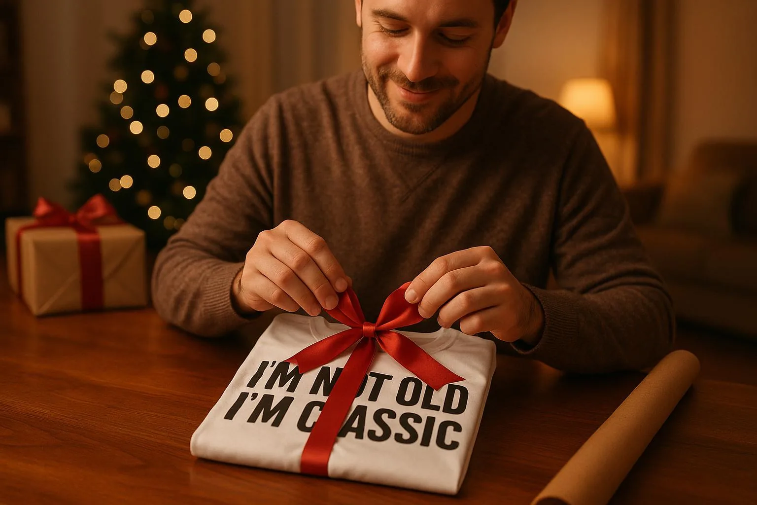 Funny t-shirt as a birthday gift for a Canadian man