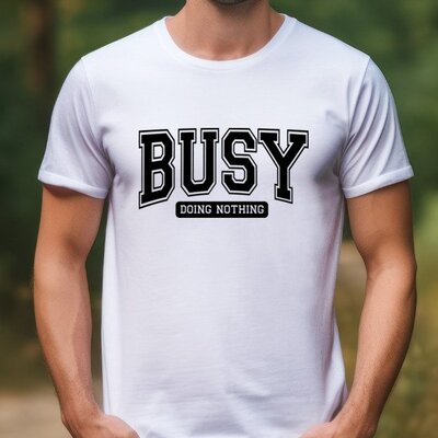 Busy Doing Nothing Tee photo 3