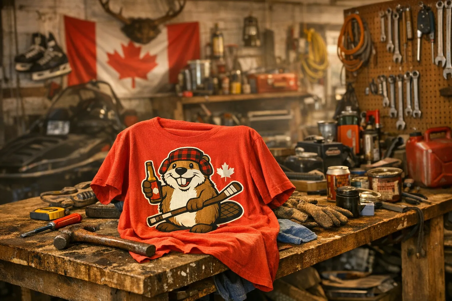Funny trades shirt for Canadian plumbers — Alberta-printed