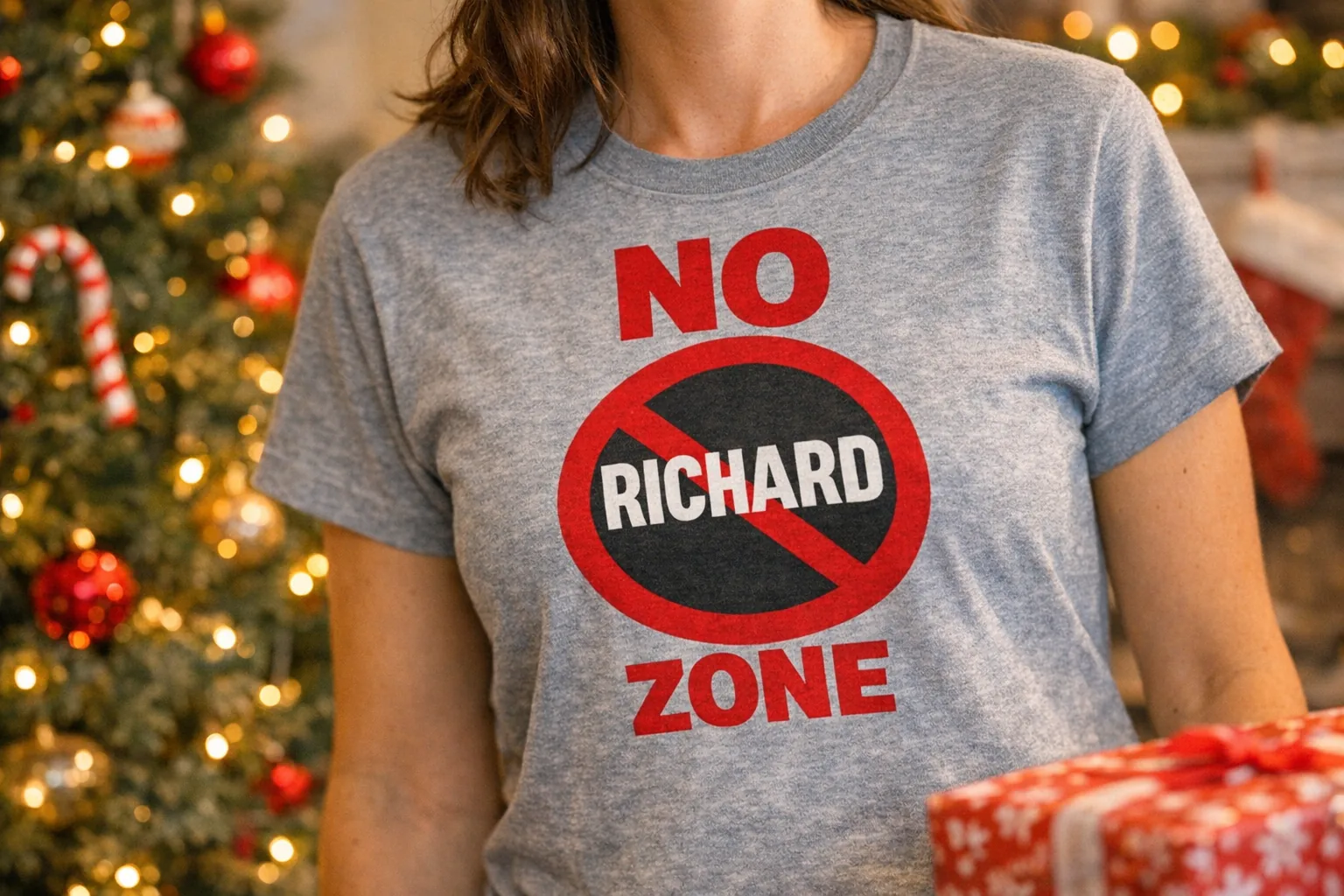 Close-up of someone wearing a 